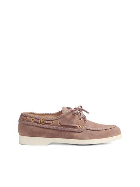 braided-edge boat shoes