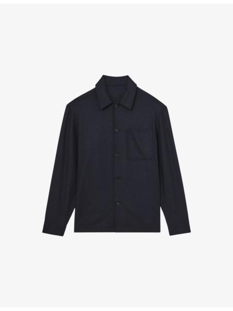 Cooper Patch-Pocket Wool-Blend Shacket