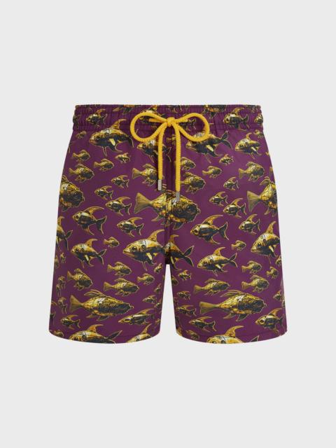 MEN SWIM TRUNKS MECA FISH