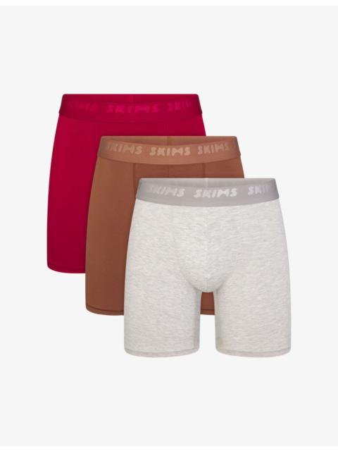 Stretch Pack of Three 5-inch Modal-Jersey Boxer Briefs