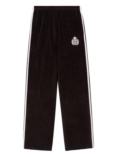 NY Crest logo stripe track pants
