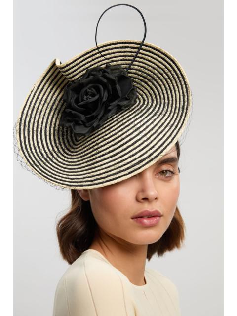 Asymmetric Flower & Quill Fascinator