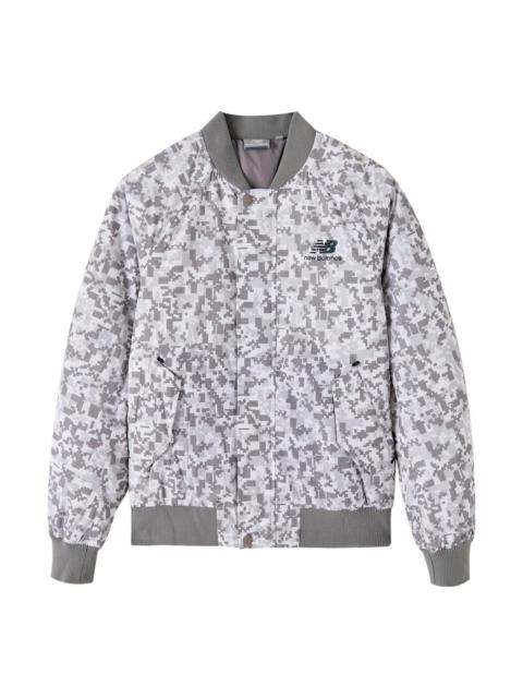New Balance Athletic Camo Full-Zip Coat 'White Grey' NP546023-MIX