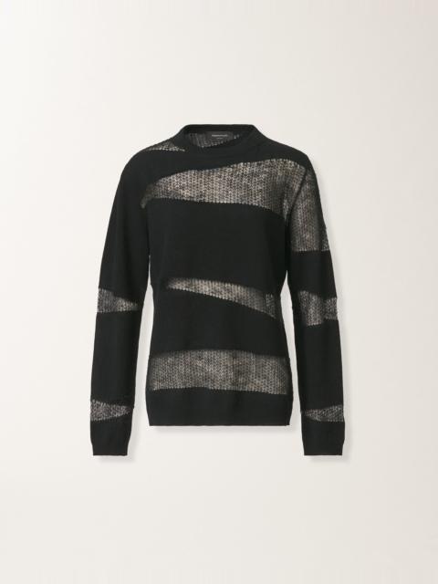 Sweater in Platinum and mohair