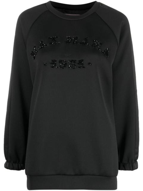 logo-embellished long-sleeved sweater