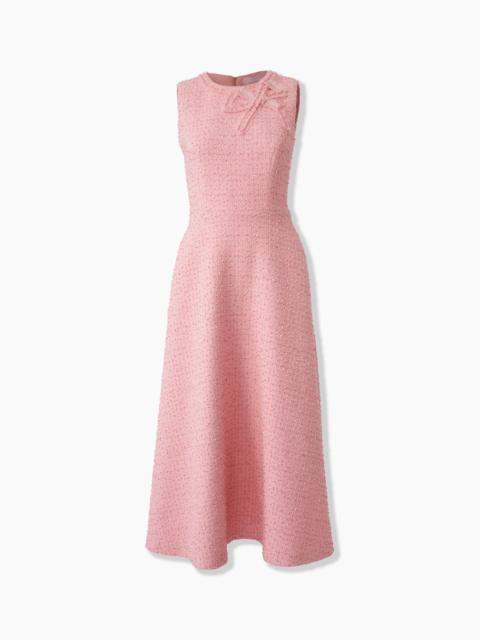 Tweed Midi Dress with Bow