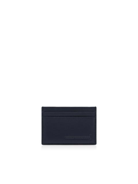 SUPPLE GRAIN LEATHER ELONGATED T LINE CLASSIC CARD HOLDER