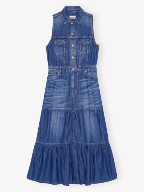 BLUE DENIM LONG DRESS
