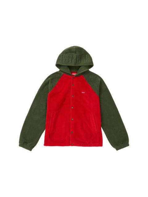 Supreme Polartec Hooded Raglan Jacket Red