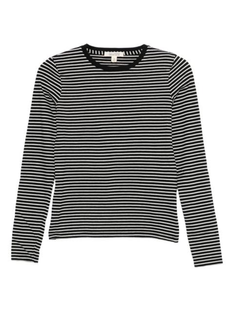 striped-pattern T-shirt