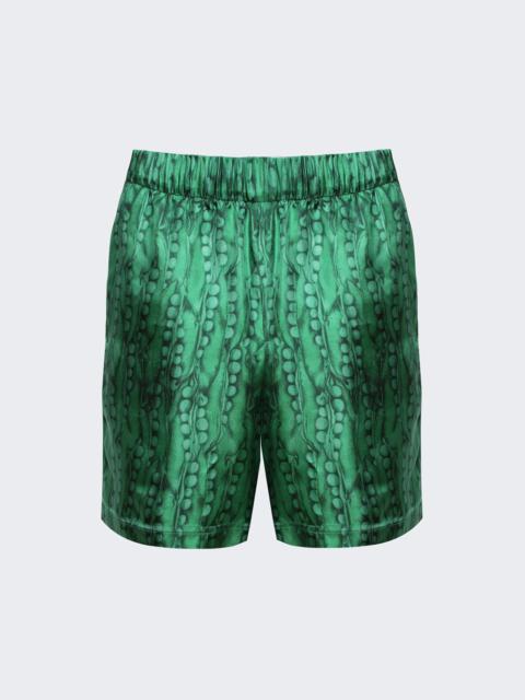 Formal Elastic Shorts Green