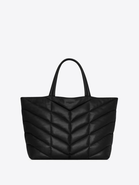 puffer tote in nappa lambskin