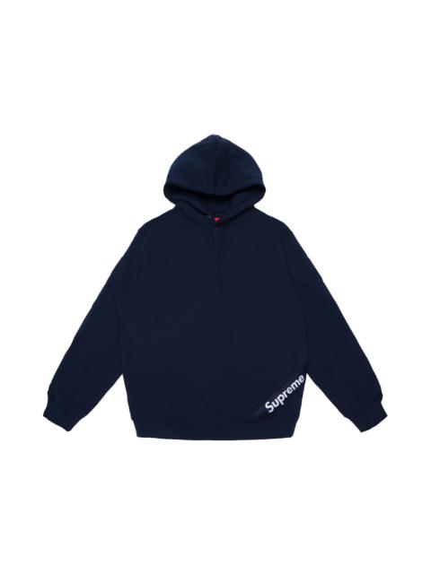 Supreme Corner Label Hooded Sweatshirt Navy