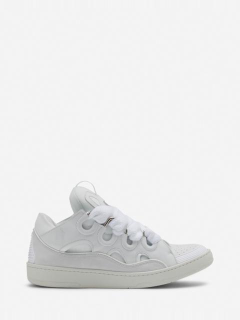 LEATHER CURB SNEAKERS