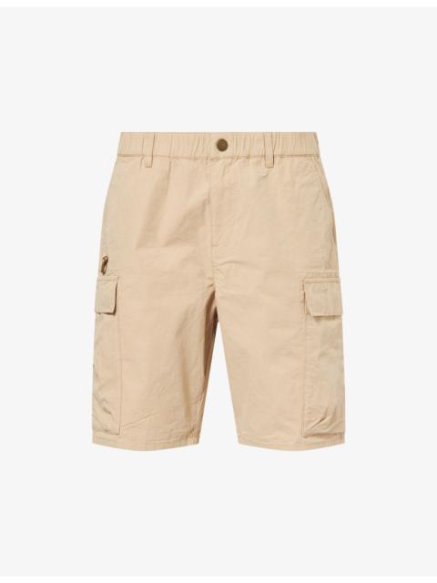 Spey Patch-Pocket Cotton Poplin Shorts