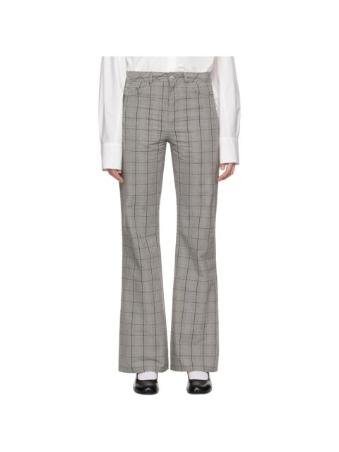 Black & White Moto Cut Trousers