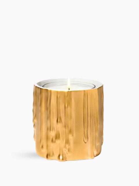 Gold Melted Wax Candle Holder - For classic candle