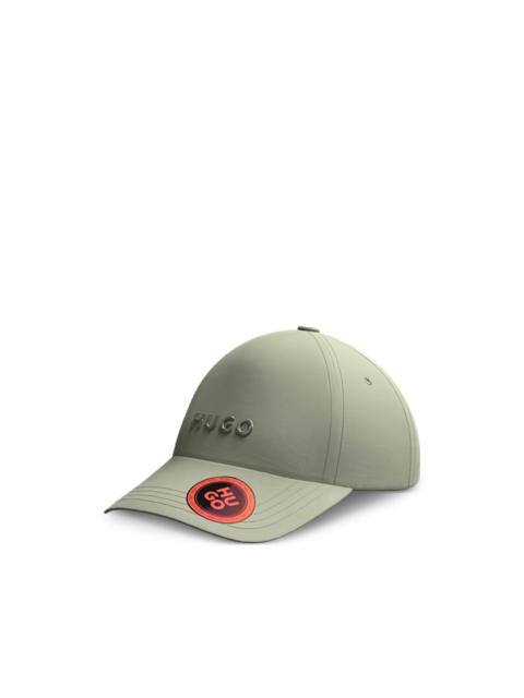 embossed logo cap
