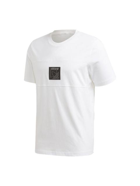 adidas originals Sprt Icon Tee Casual Sports Round Neck Short Sleeve White GD5834