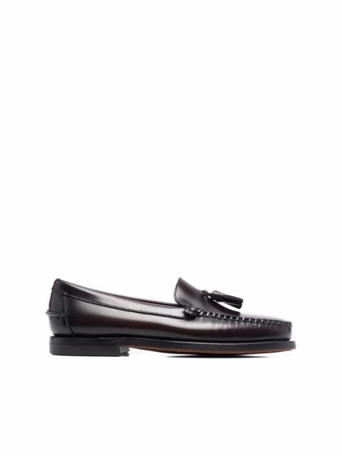 tassel-detail leather penny loafers