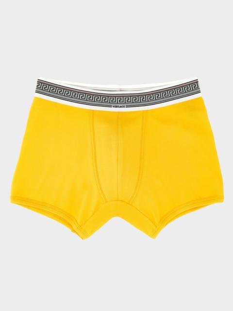 Men & apos;s Greca-Waistband Boxer Briefs
