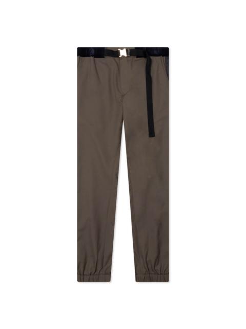 SACAI SUITING PANTS - KHAKI