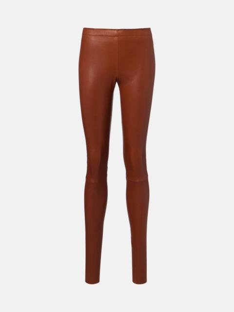 Carolyn leather slim pants