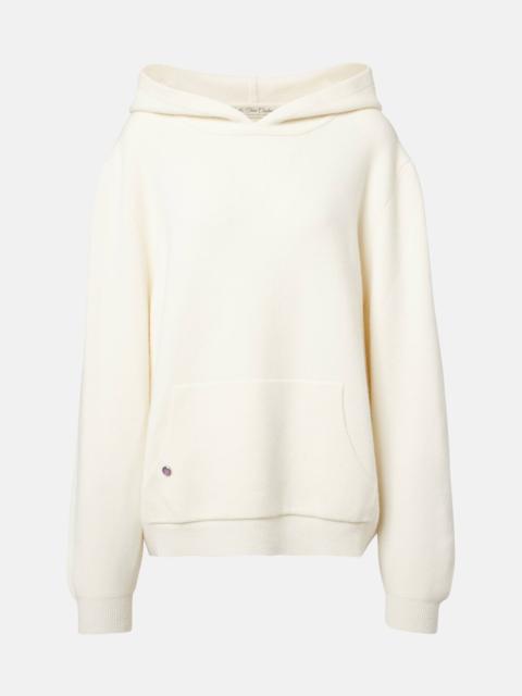 Embellished cashmere hoodie
