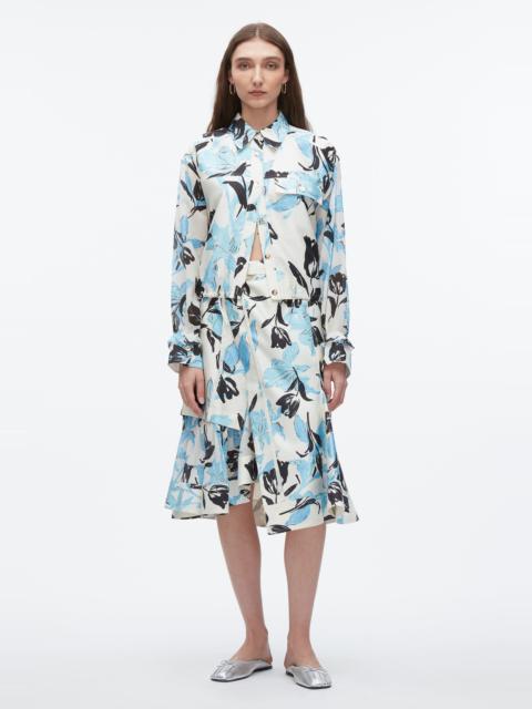 Joyful Tulip Cropped Shirt Jacket