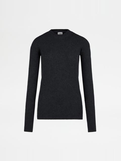 PULLOVER IN CASHMERE - GREY
