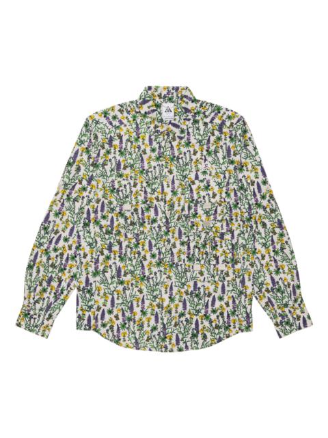 Nike SS22 Dri-FIT ACG UV Version Floral Long Sleeves Shirt Green DN3942-072