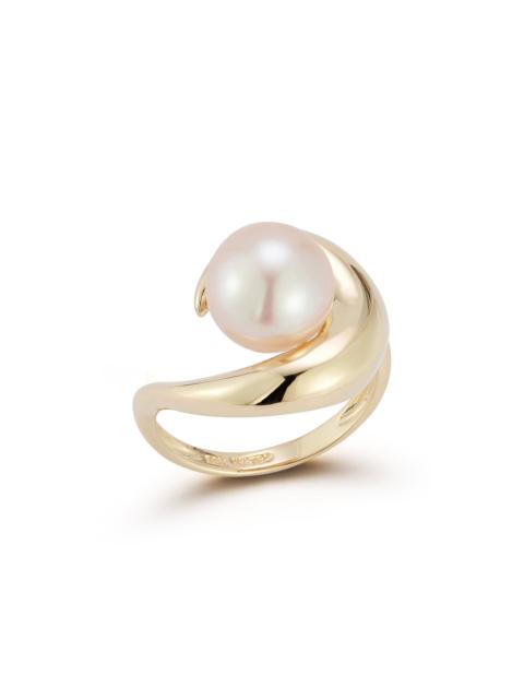 14K Yellow Gold Pearl Ring yellow