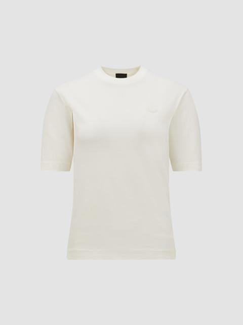 Silicone Logo Patch Cotton T-Shirt