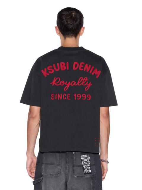 MEKANIK HALEN SS TEE CHARCOAL/RED