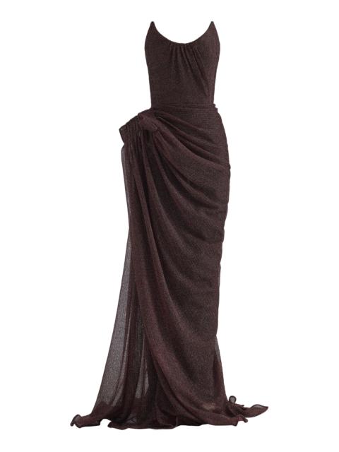 Lexicon Strapless Gown burgundy