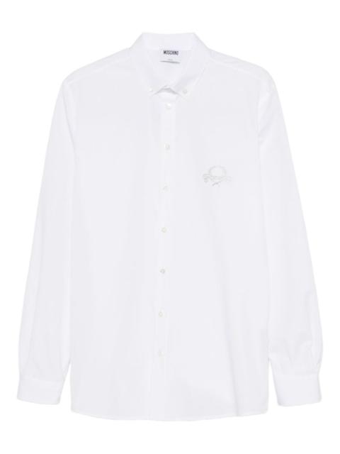 embroidered-logo shirt