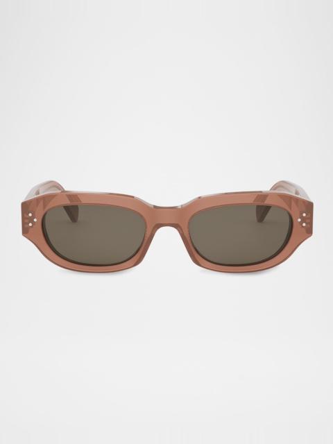 Men's 3 Dots Acetate Rectangle Sunglasses