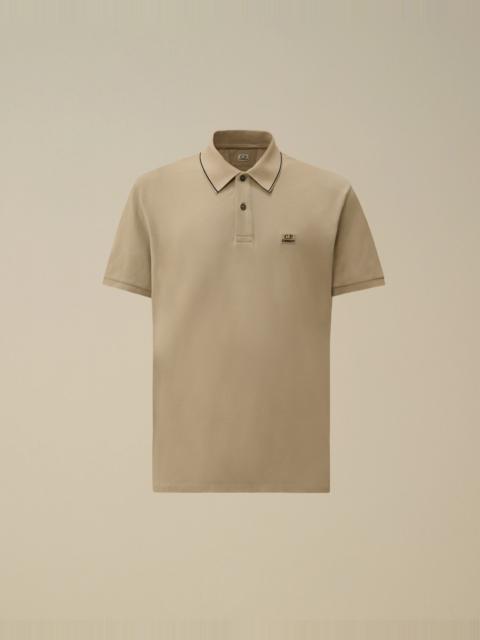 Stretch Piquet Short Sleeve Logo Polo