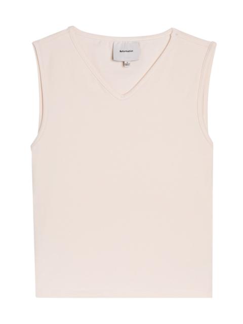 Reformation Wren Stretch-cotton top