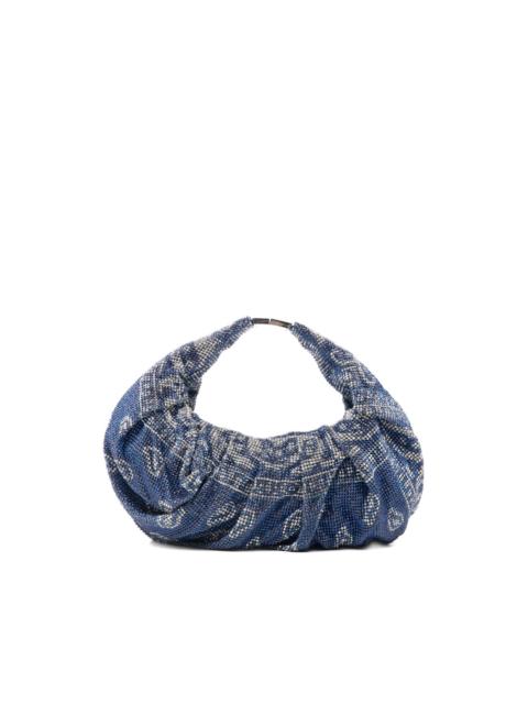 crystal-embellishment tote bag