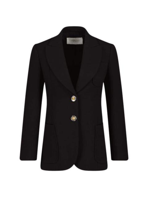 embossed-buttons single-breasted blazer
