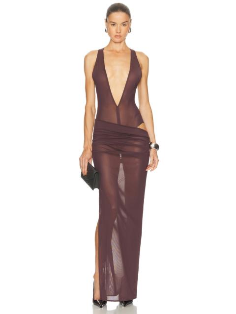 for FWRD Tucked Halter Column Gown