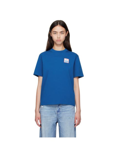 Blue Mount Fuji Rubber Patch T-shirt