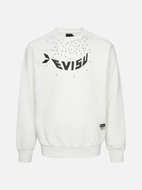DOT-TO-DOT DARUMA AND LOGO PRINT RELAX FIT SWEATSHIRT