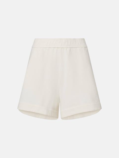 High-rise cotton shorts