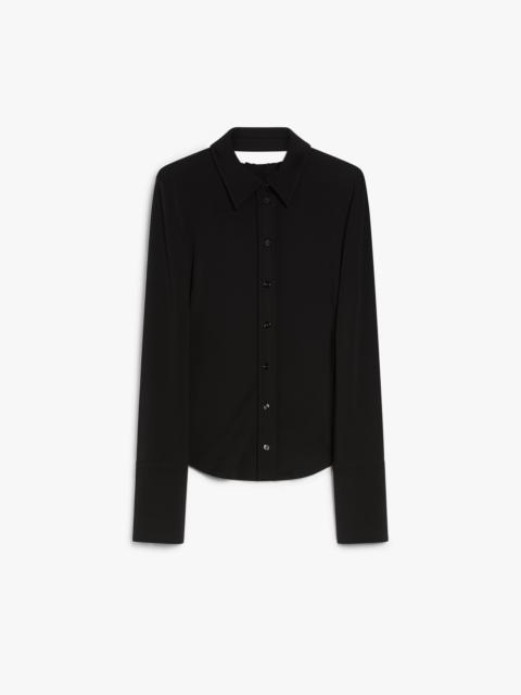 CANDIDO Fitted crêpe jersey shirt