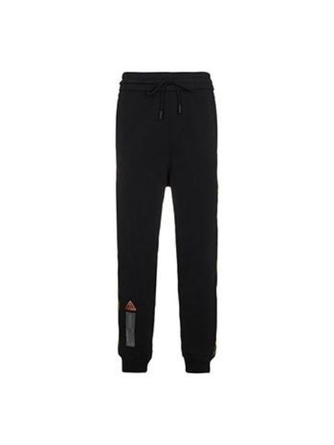 Off-White C/O Virgil Abloh Men's Black Tape Sweat Pants Black OMCH007S180030081000