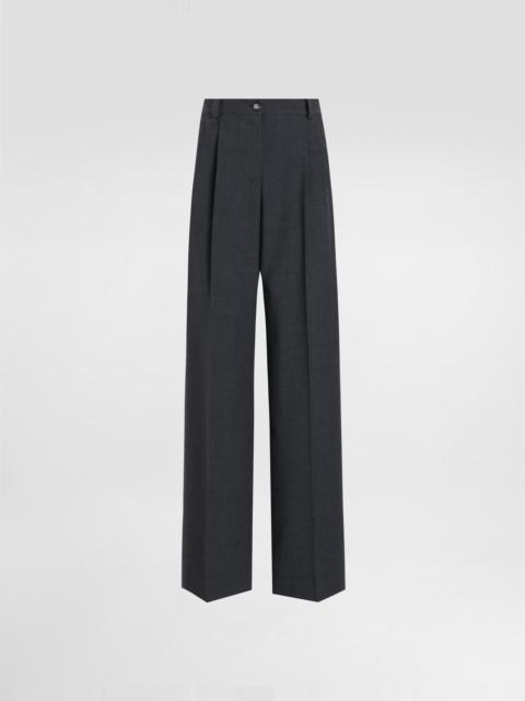 Wool fabric pants