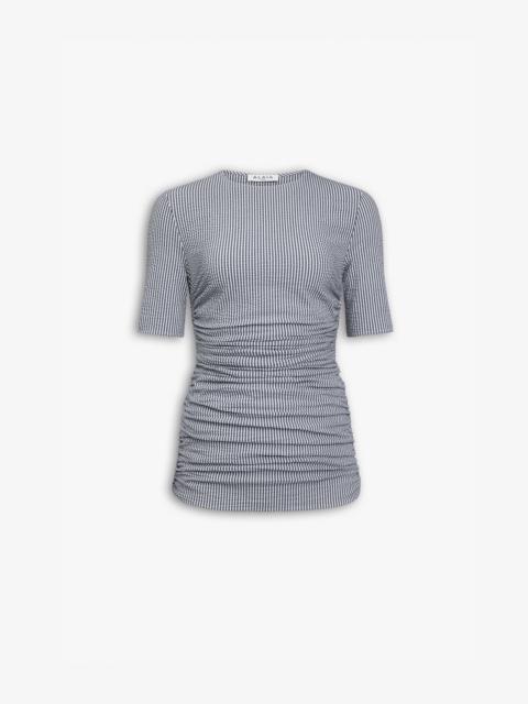 STRIPED SEERSUCKER T-SHIRT