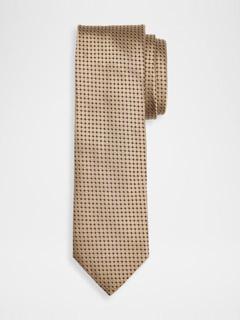 Men & apos;s Tonal Jacquard Silk Tie